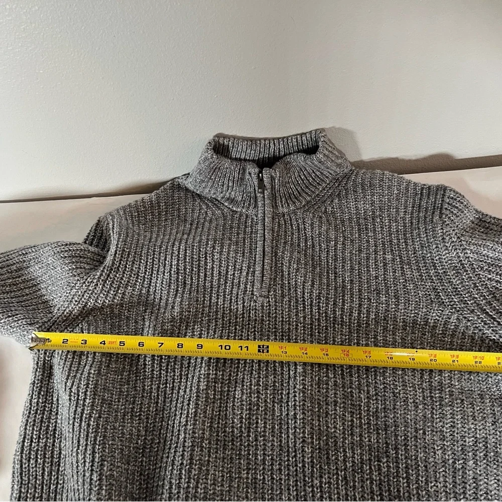Banana Republic wool‎ quarter zip Gray Men's Sweater XXL